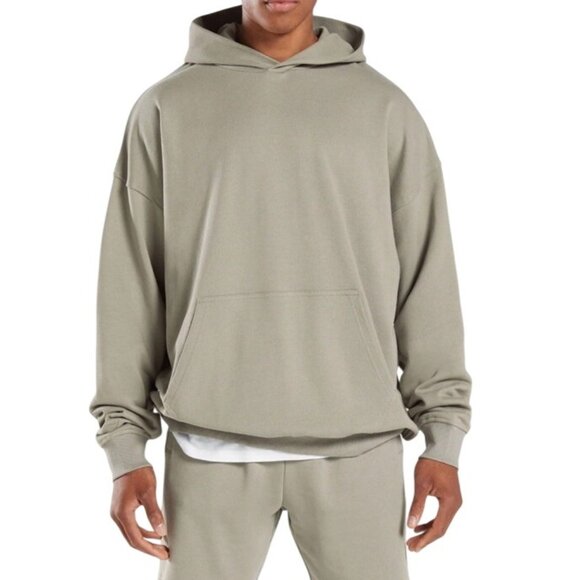 GYMSHARK Men’s Size Medium Rest Day Essential Hoodie Light Green - Picture 1 of 13